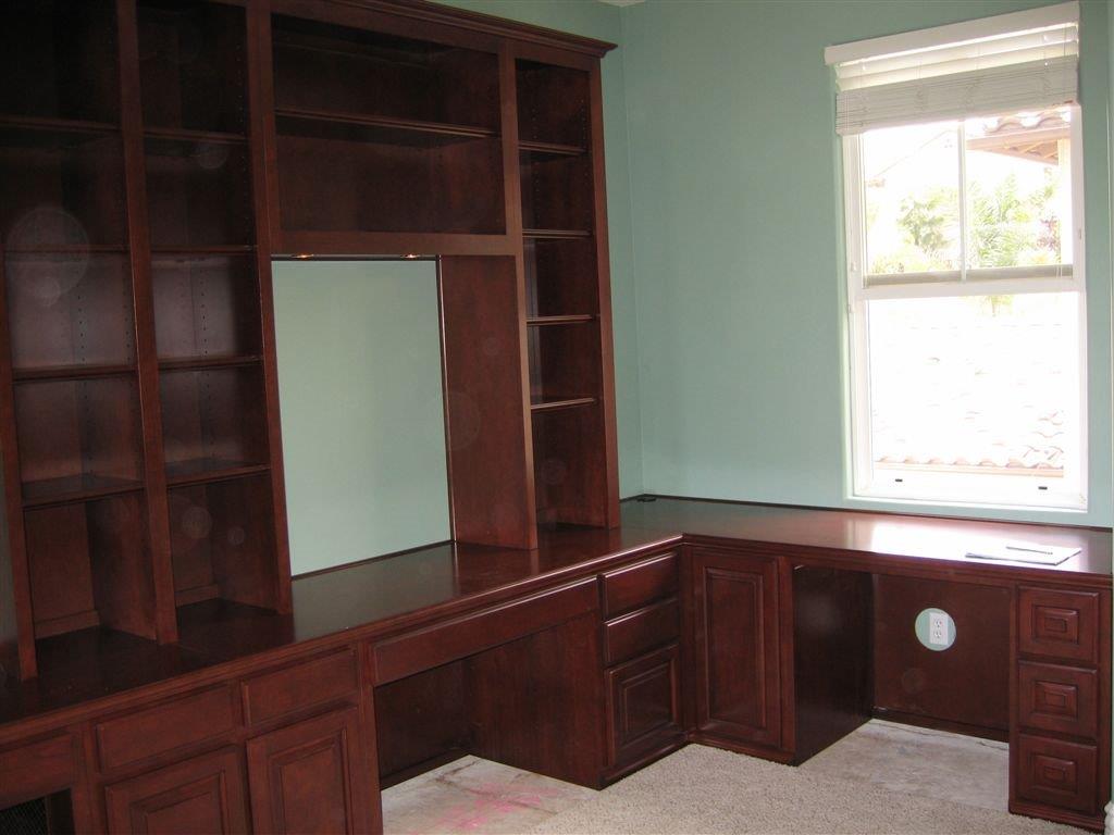 Custom home office furniture can provide maximum storage and 