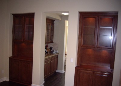 Built in home bar cabinets in Southern California 