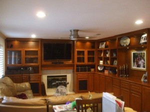 L Shaped corner wall unit