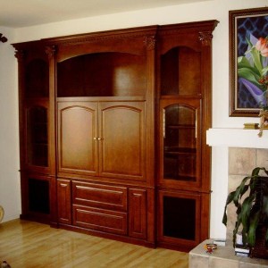 Custom entertainment center cabinets in Mission Viejo