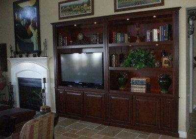 Built in entertainment center cabinets