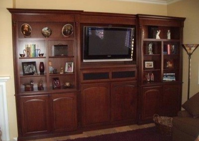 Entertainment centers and wall units designed while you watch