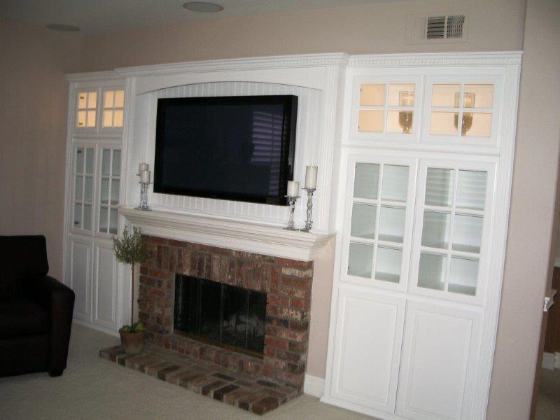 TV Over Fireplace - Woodwork Creations