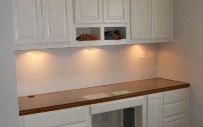 Custom cabinets with a two-toned look