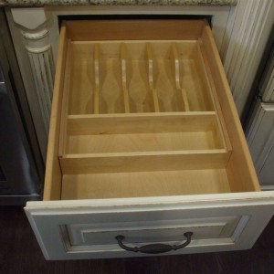 Silverware storage drawer