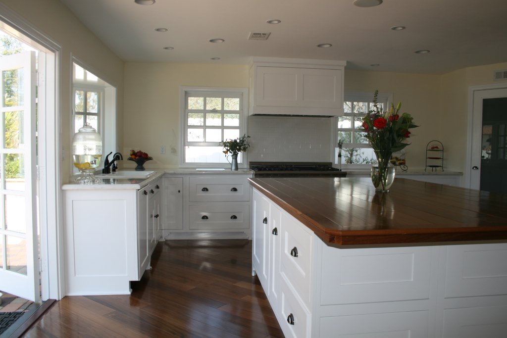 White kitchen  cabinets  with shaker doors Call us at 888 