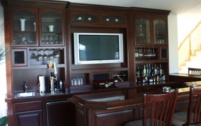 Built in home bar cabinets